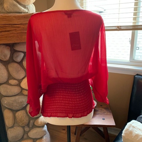 Guess Sheer blouse ( NWT) - Picture 4 of 11